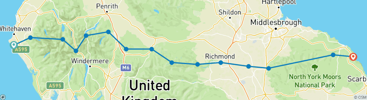 Imagen de un mapa que muestra la ruta del circuito