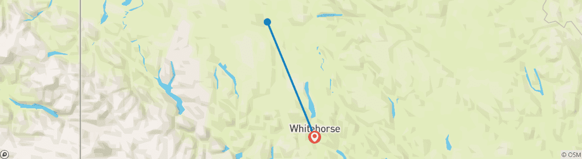Karte mit der Reiseroute
