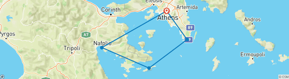 Imagen de un mapa que muestra la ruta del circuito