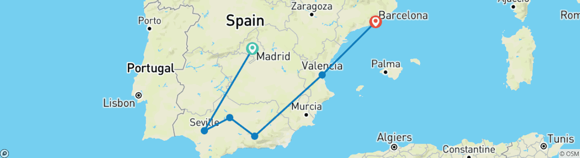 Map of Premium Spain