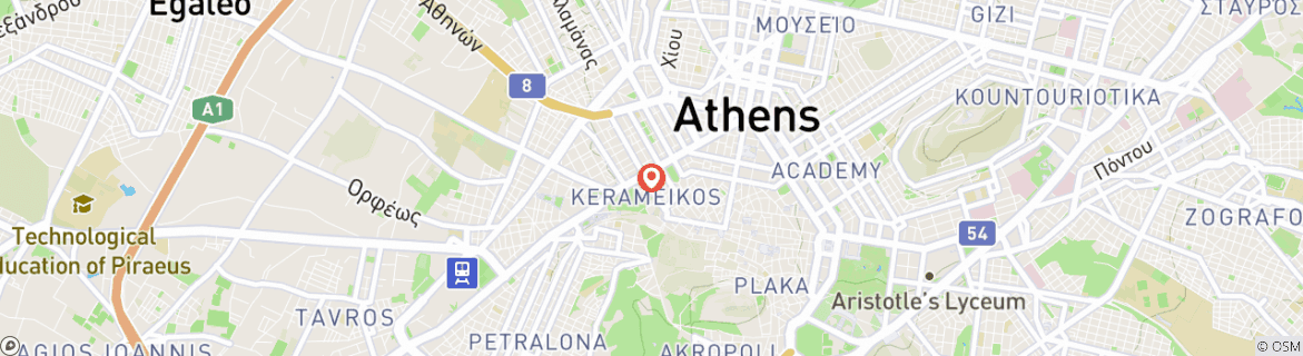 Map of Escape to Athens, 3 Days