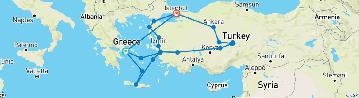 Best of Greece and Turkey with 3-day Cruise by Eskapas with 18 Tour ...
