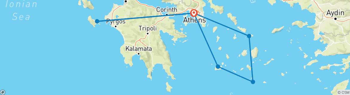 Imagen de un mapa que muestra la ruta del circuito
