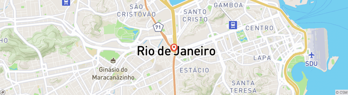 Mapa de Experiencia esencial del Carnaval de Brasil 6D/5N - río de Janeiro