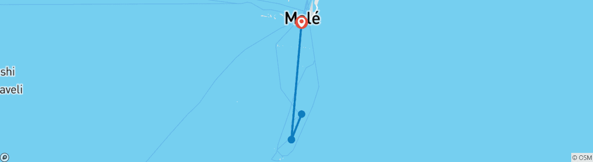 Mapa de El mejor circuito a Maldivas personalizado - salida diaria y guía privado