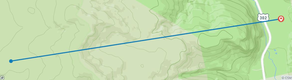 Map of Northern Presidential Traverse