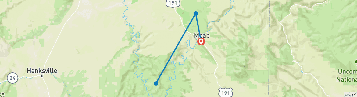 Kaart van Het beste van Moab: Arches en Canyonlands