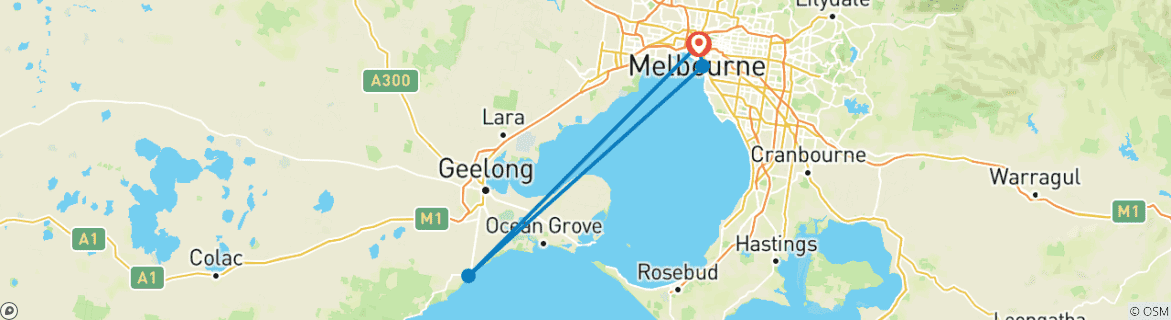 Map of Melbourne Adventure  | ULTIMATE