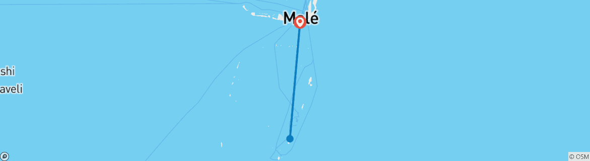 Karte von Himmlische Malediven Abenteuerreise (8 Tage)
