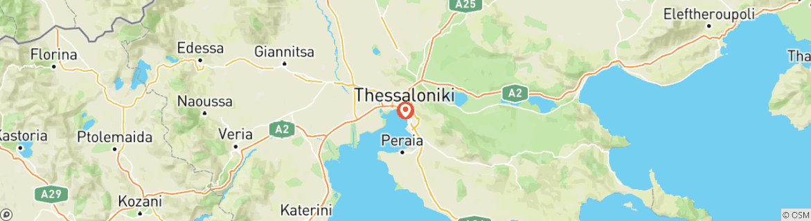 Kaart van Ontsnap naar Thessaloniki, 3 dagen
