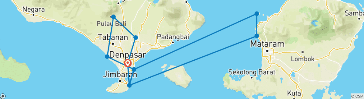 Map of Three Indonesian Dream Islands