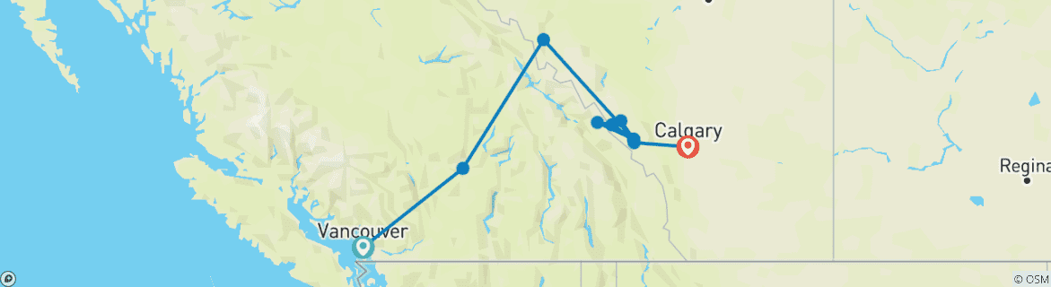 Imagen de un mapa que muestra la ruta del circuito