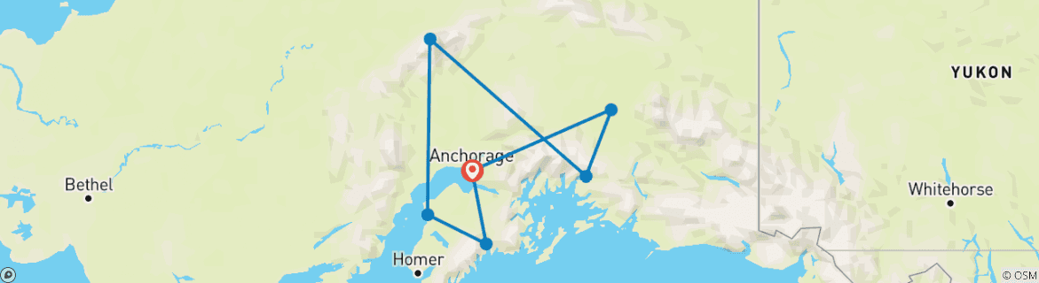 Carte du circuit Ultimate Active Alaska