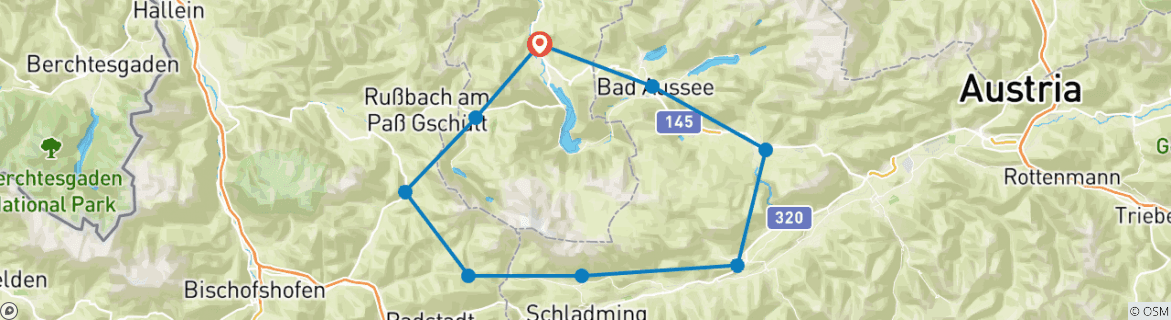 Imagen de un mapa que muestra la ruta del circuito