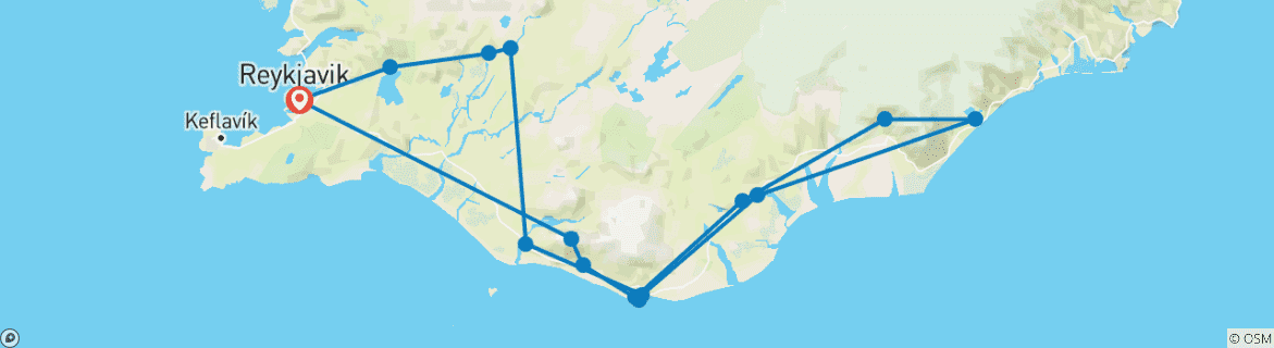 Imagen de un mapa que muestra la ruta del circuito