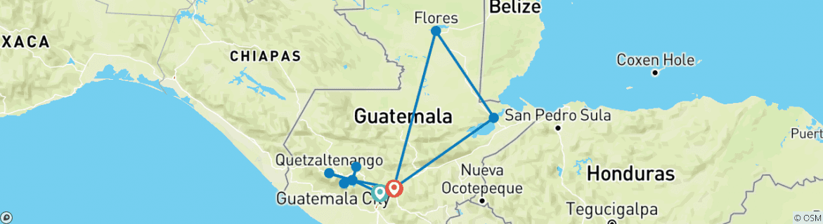 Map of Guatemala To be Discovered