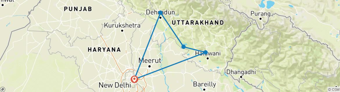Imagen de un mapa que muestra la ruta del circuito