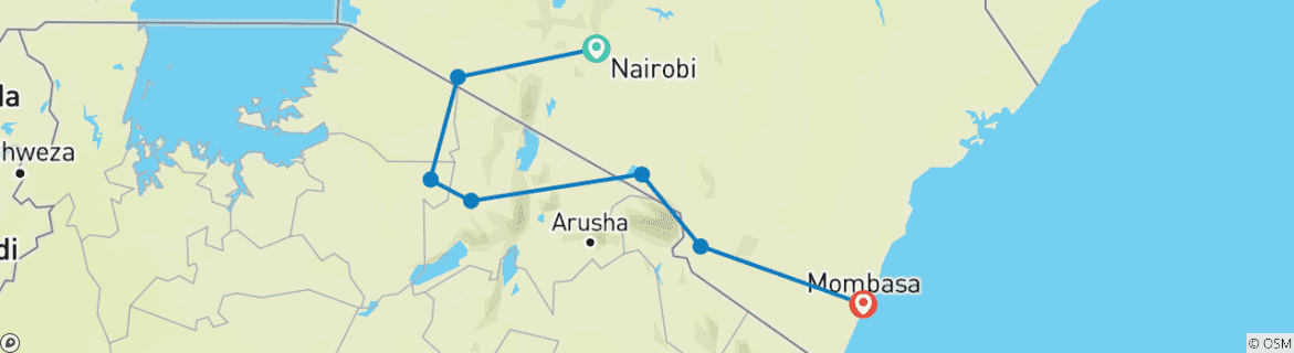 Imagen de un mapa que muestra la ruta del circuito