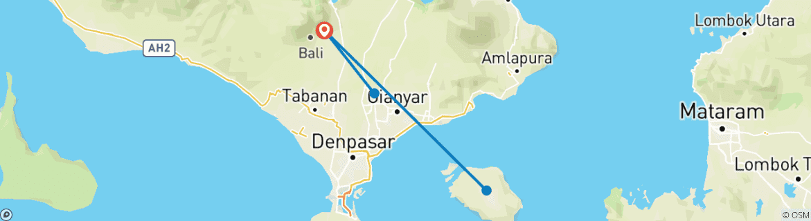 Map of Bali Wildlife Experience 3 Day Tour (Private & All-Inclusive)