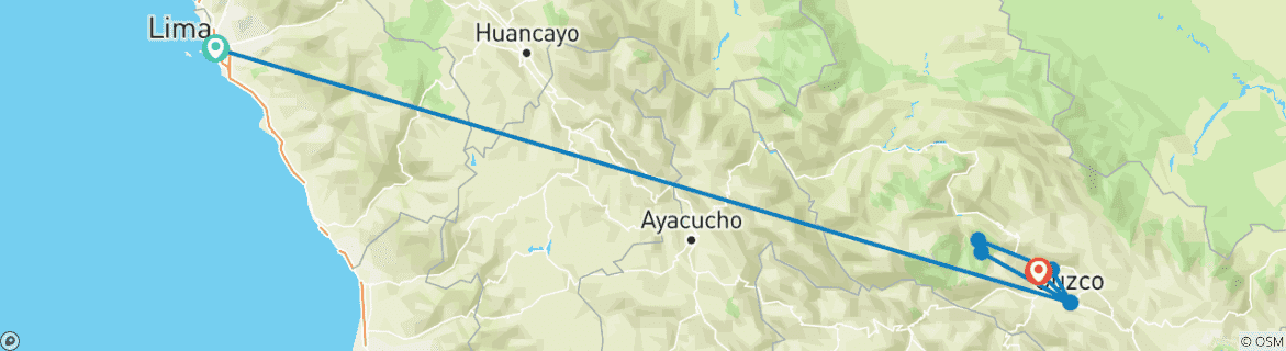 Imagen de un mapa que muestra la ruta del circuito