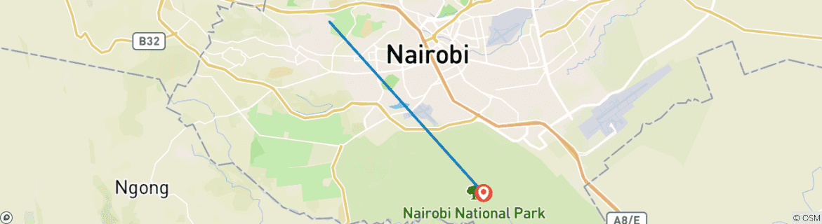 Image d'une carte montrant l'itinéraire du circuit