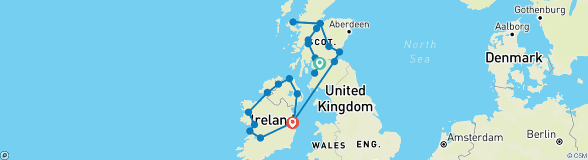 royal irish tours celtic classic itinerary