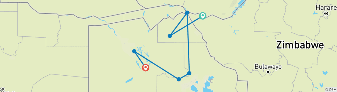 Imagen de un mapa que muestra la ruta del circuito