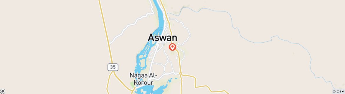 Map of 3 Days Trip to Aswan