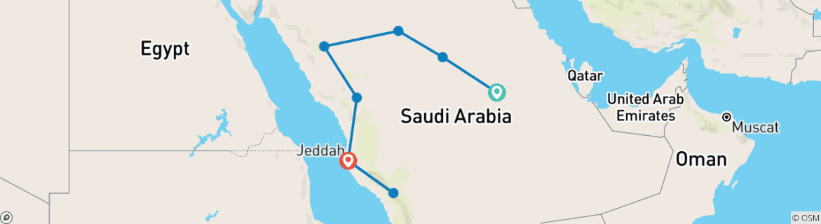 Map of Saudi Arabia Explorer