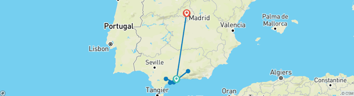 Imagen de un mapa que muestra la ruta del circuito