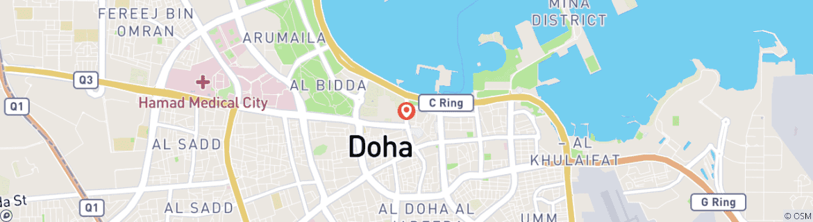 Carte du circuit Voyage sur mesure au Qatar pour les familles avec départ quotidien, guide et voiture privés