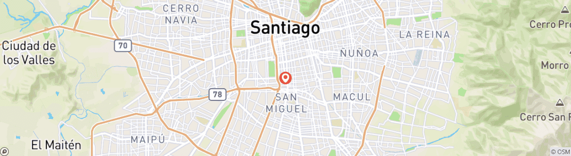 Mapa de Patagonia premium (1 destination)