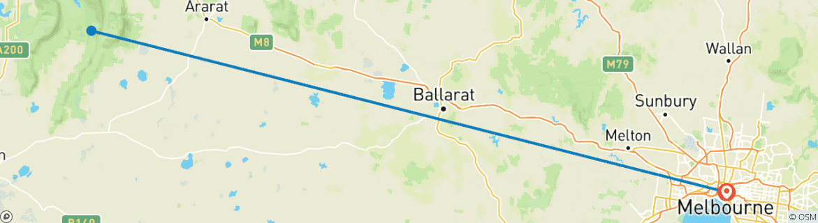 Imagen de un mapa que muestra la ruta del circuito