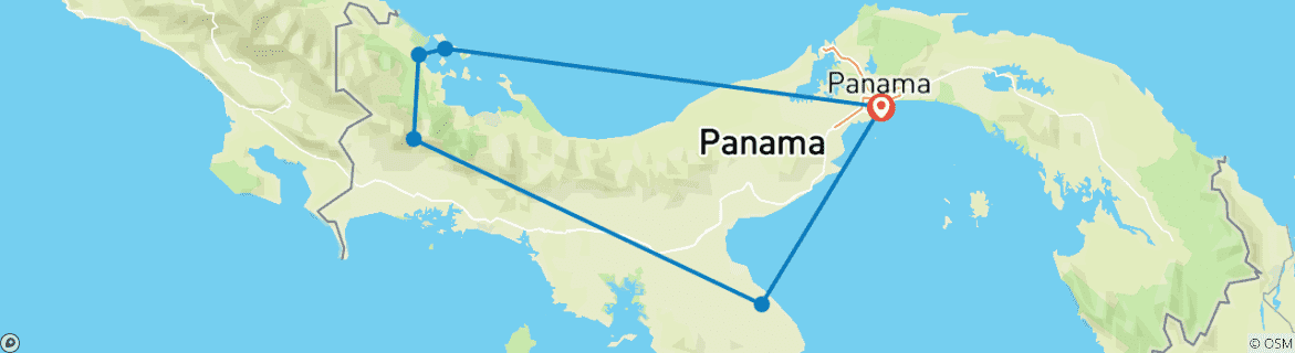 Map of The Best of Panama