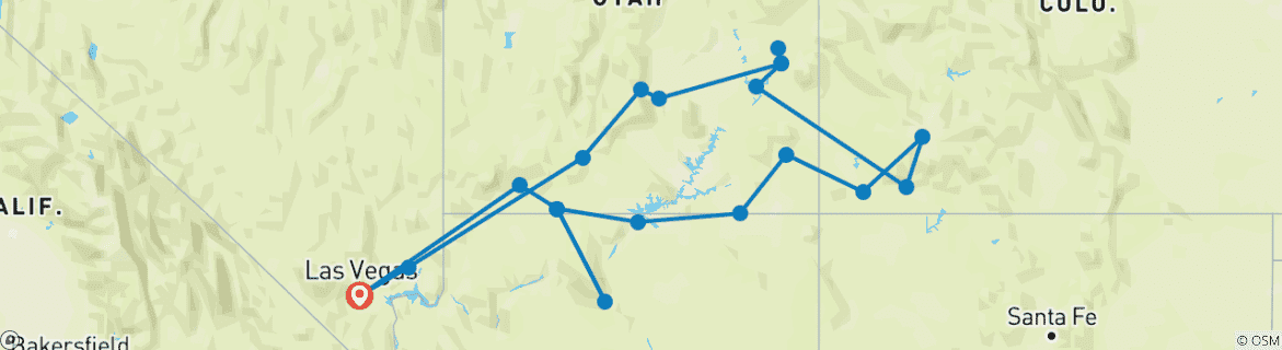 Map of Land of the Canyons