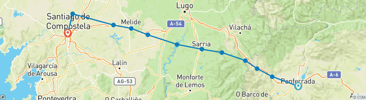 Imagen de un mapa que muestra la ruta del circuito