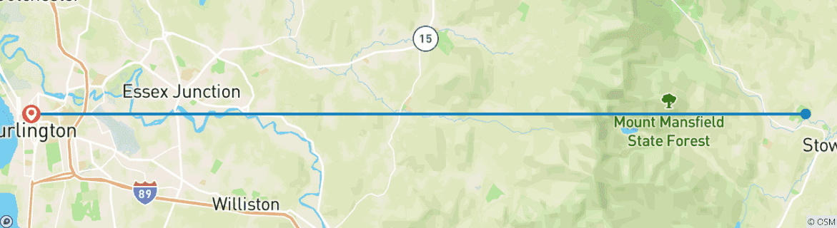 Map of Best of Stowe and Vermont