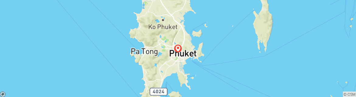 Map of Surfing Trip In Thailand With Accommodation  - 6days 5nights in Phuket