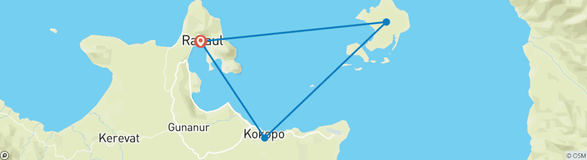 Map of Papua New Guinea Expedition: Firedance Festival