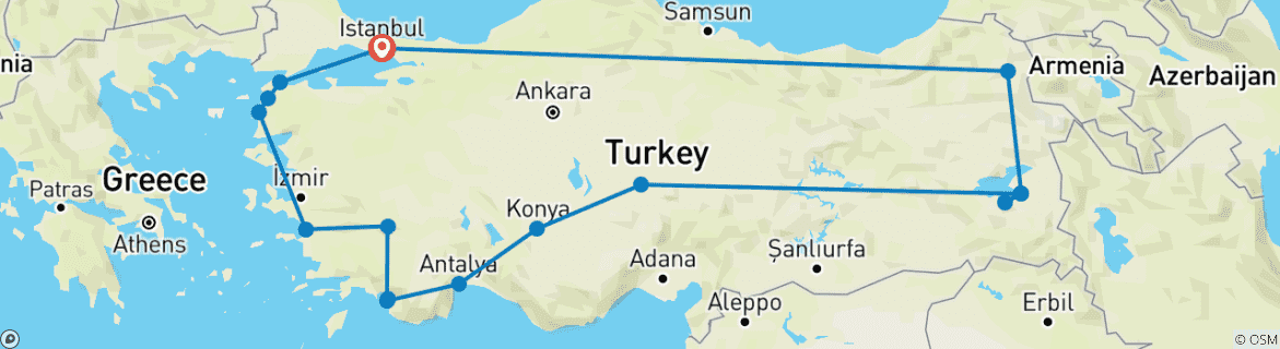 Mapa de Excursión de Descubrimiento en Vuelo