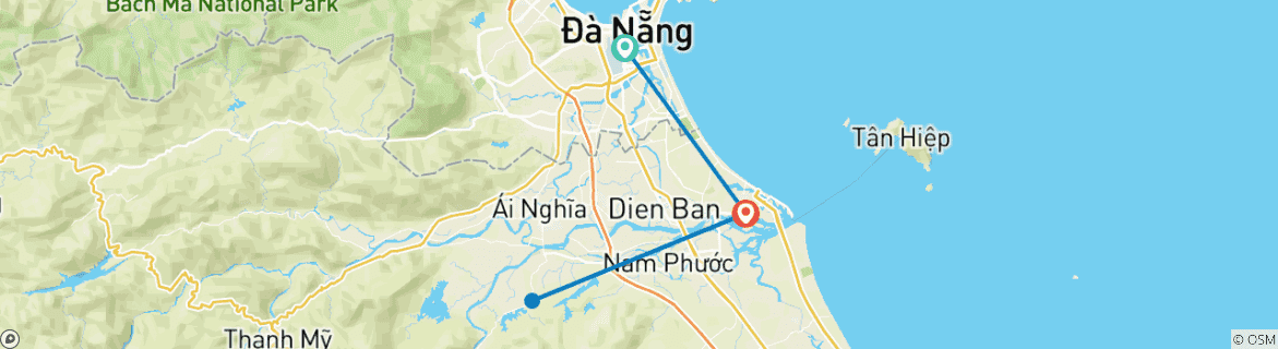 Map of Danang - Hoi An 3 Days 2 Nights With Small Group Tour