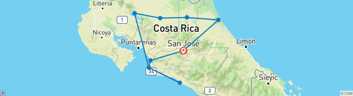 Imagen de un mapa que muestra la ruta del circuito