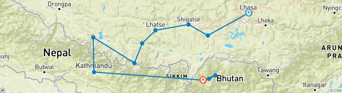 Imagen de un mapa que muestra la ruta del circuito