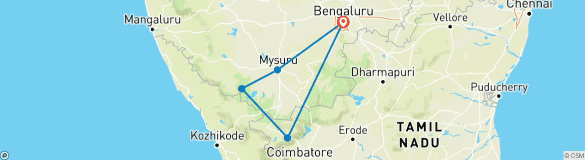 Imagen de un mapa que muestra la ruta del circuito