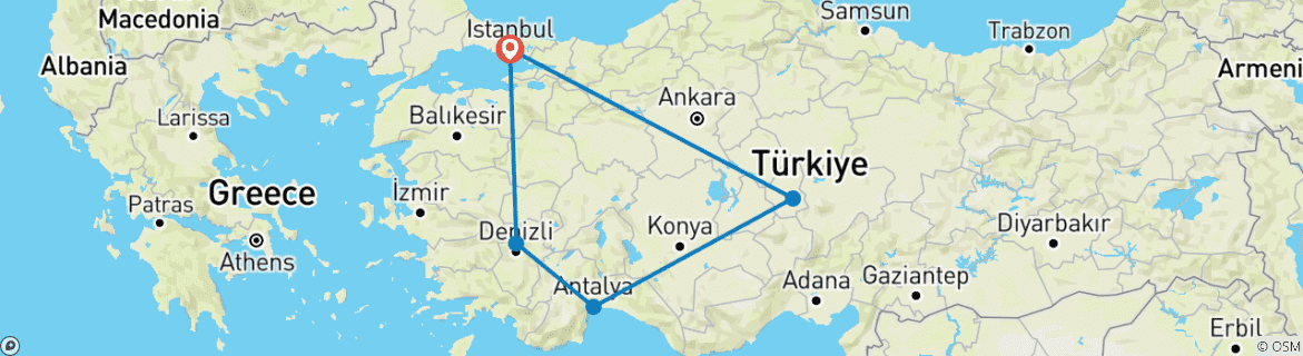 Imagen de un mapa que muestra la ruta del circuito
