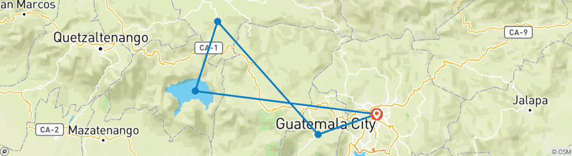 Map of Mini Guatemala