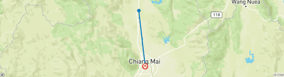 Imagen de un mapa que muestra la ruta del circuito