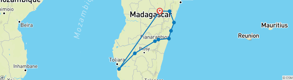 Map of The Pangalanes Channel Vanilla Cruise