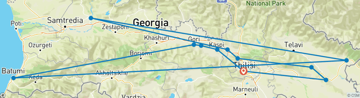 Map of Festive Georgia