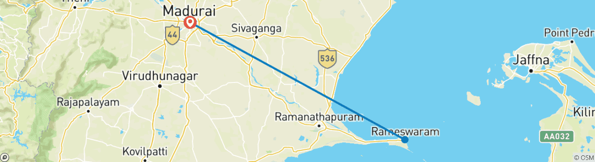 Map of Divine Drift: A Sacred Sojourn in Madurai and Rameshwaram